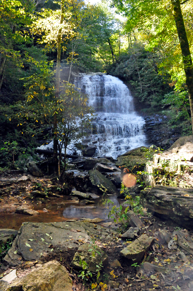the gorgeous 90-foot tall Pearson's Falls
